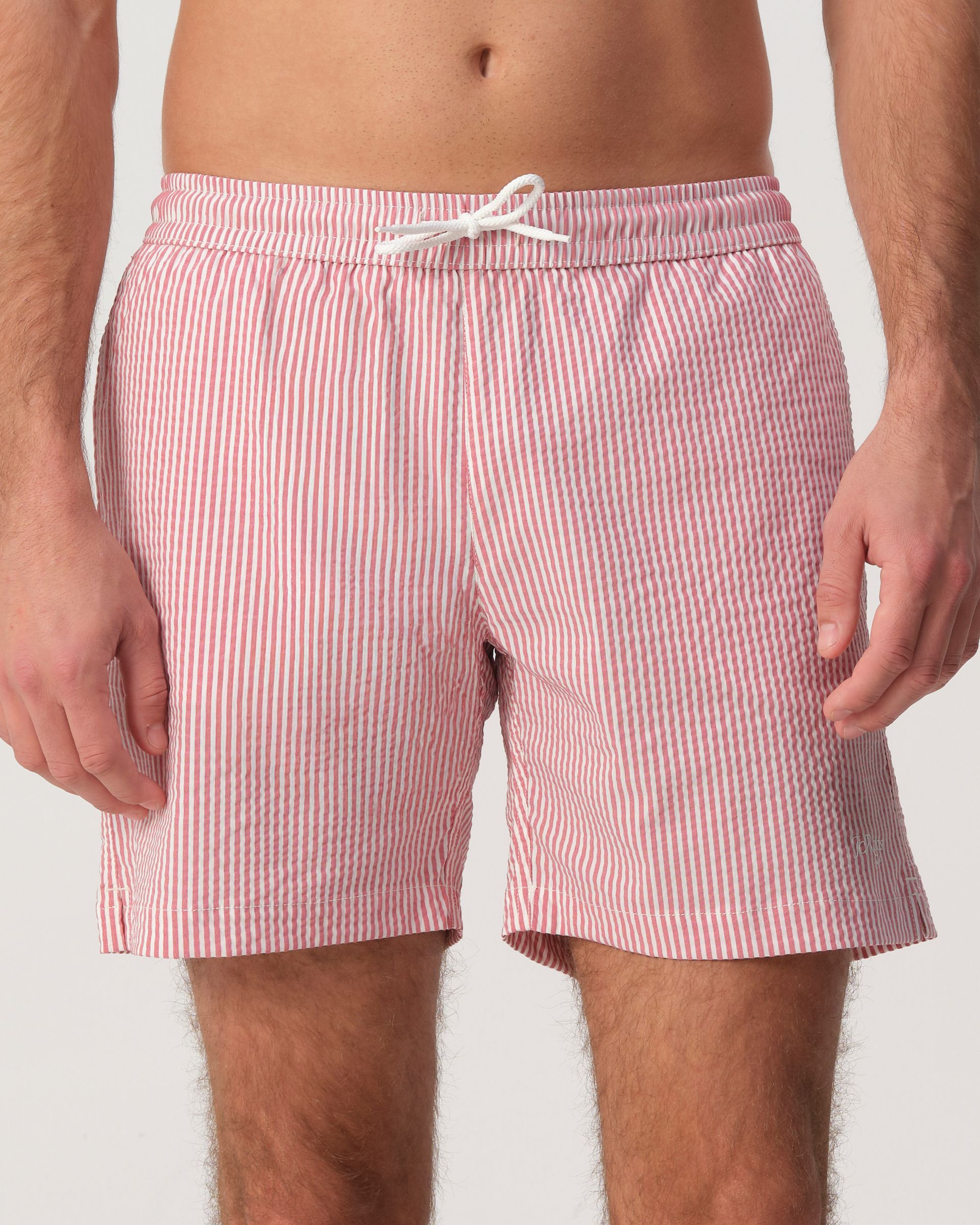 J.C. RAGS Axel Swimshorts Red Stripes