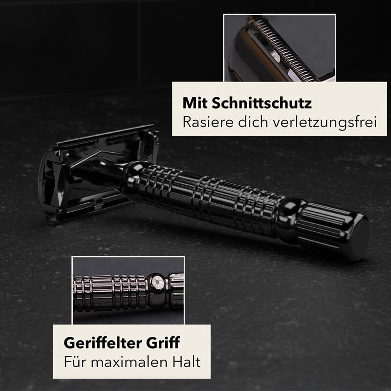 Störtebekker Rasierhobel 'Hamburg' Schwarz