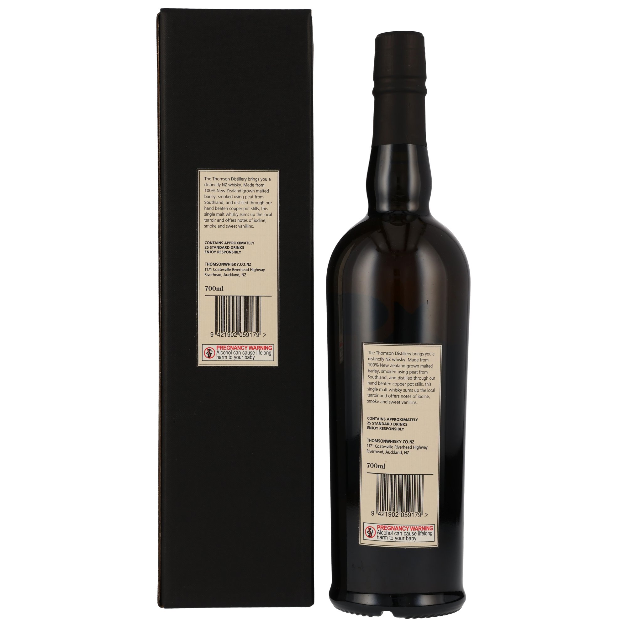 Thomson New Zealand Single Malt Whisky - South Island Peat