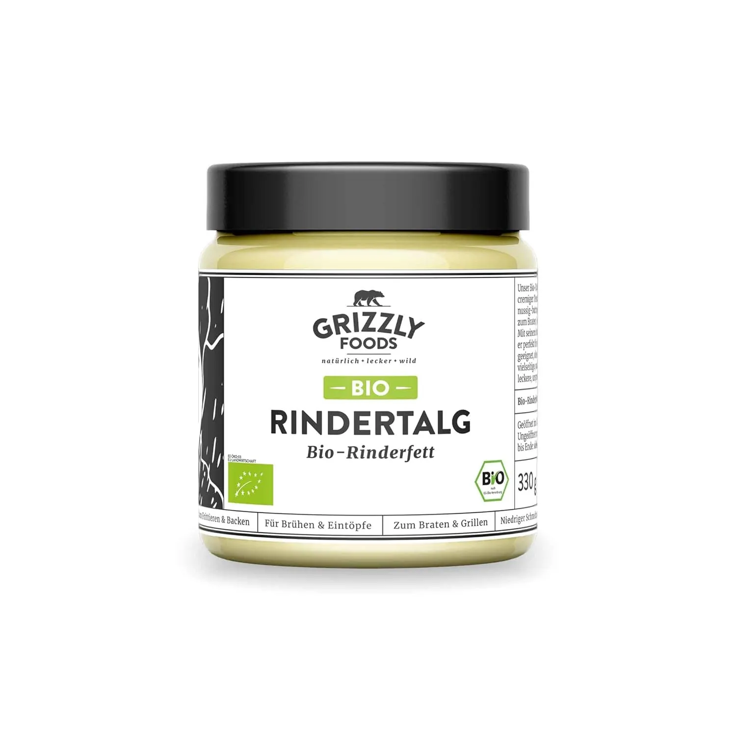 Grizzly Foods Bio-Rindertalg / Rinderfett