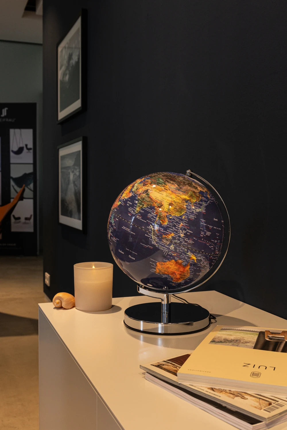 TROIKA Globus TERRA LIGHT silber