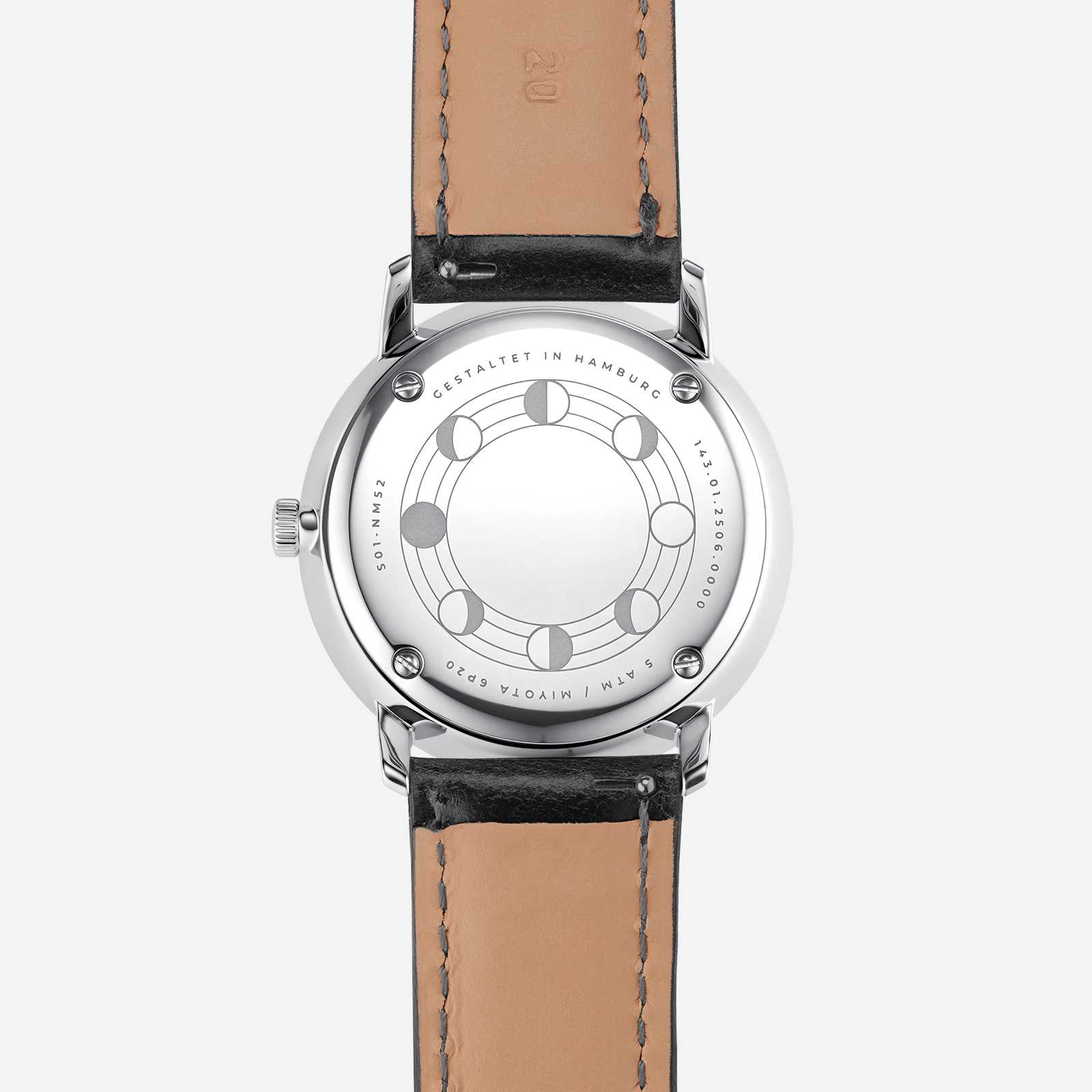 Sternglas Naos Mondphase Mitternachtsblau