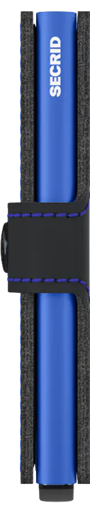 Secrid - Matte Black & Blue Miniwallet Secrid - Matte Black & Blue Miniwallet