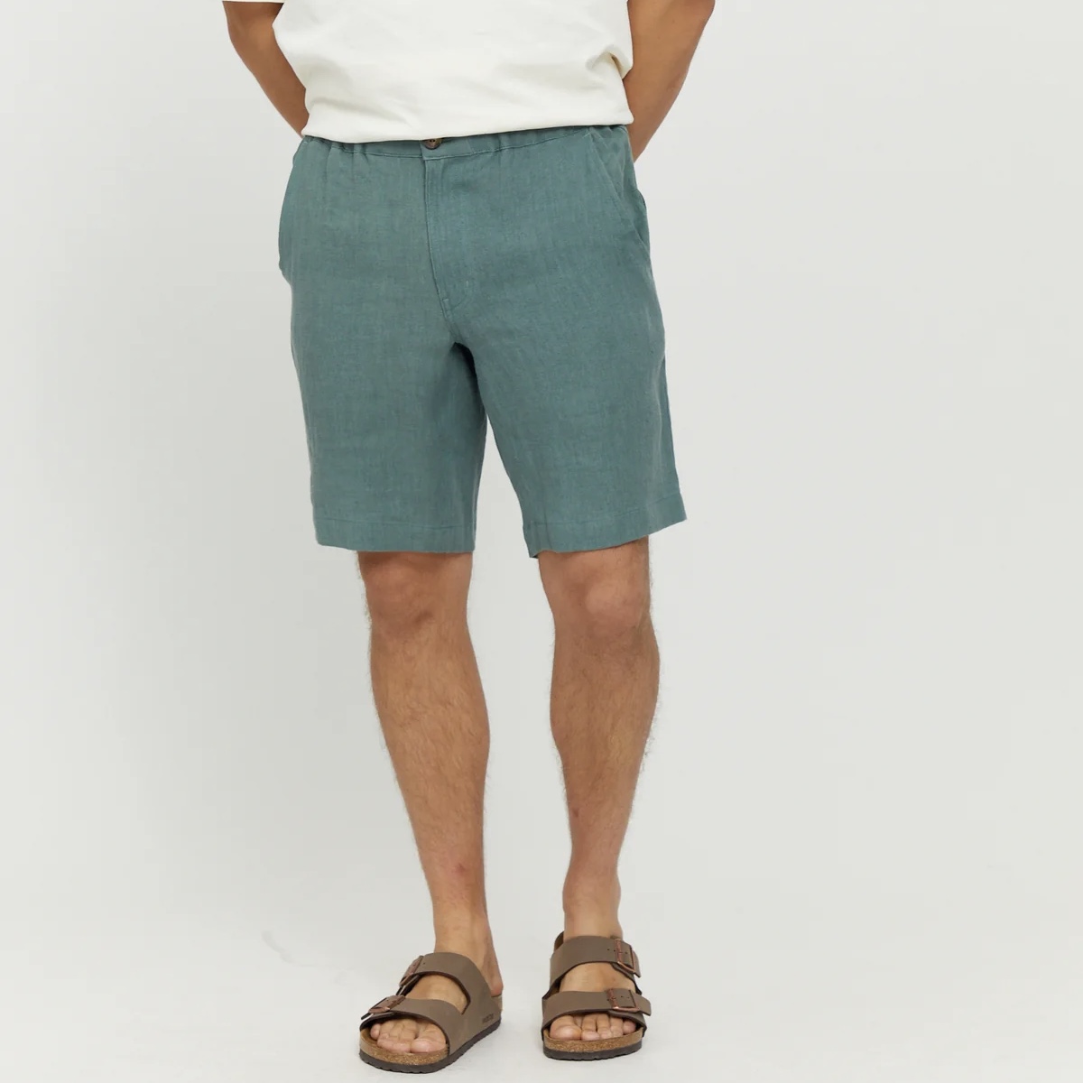 Mazine Littlefield Linen Shorts - Jade