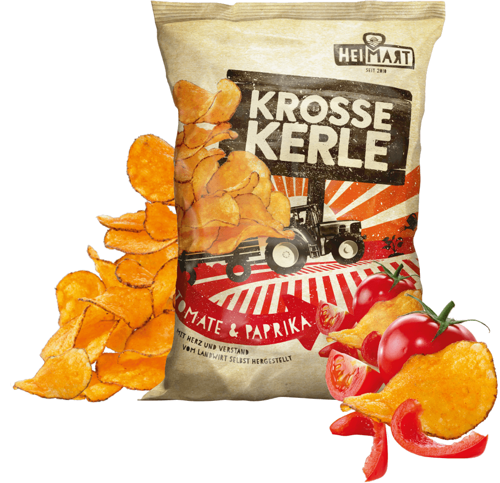 Krosse Kerle Chips - Tomate & Paprika Krosse Kerle Chips - Tomate & Paprika