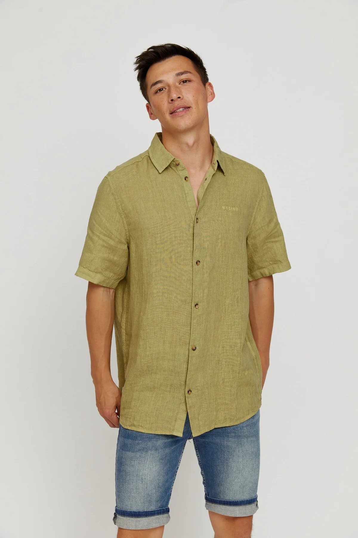 Mazine Linen Shirt - grün