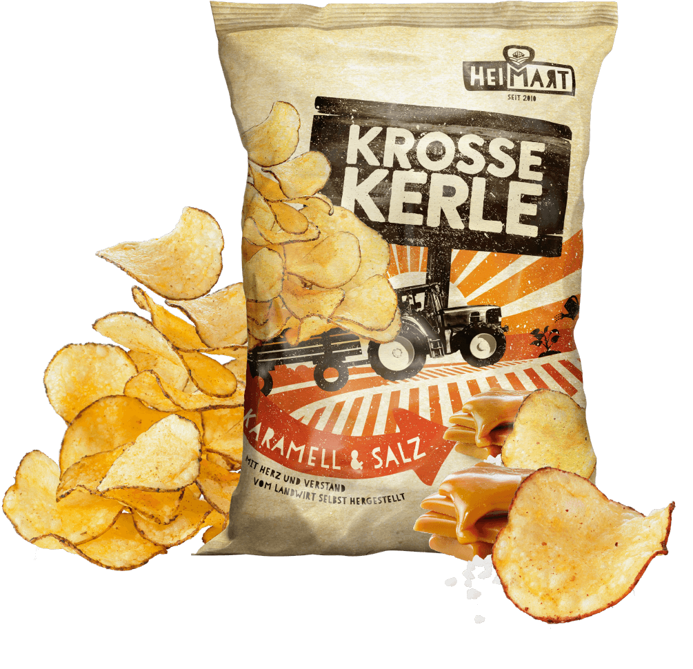Krosse Kerle Chips - Karamell & Salz Krosse Kerle Chips - Karamell & Salz