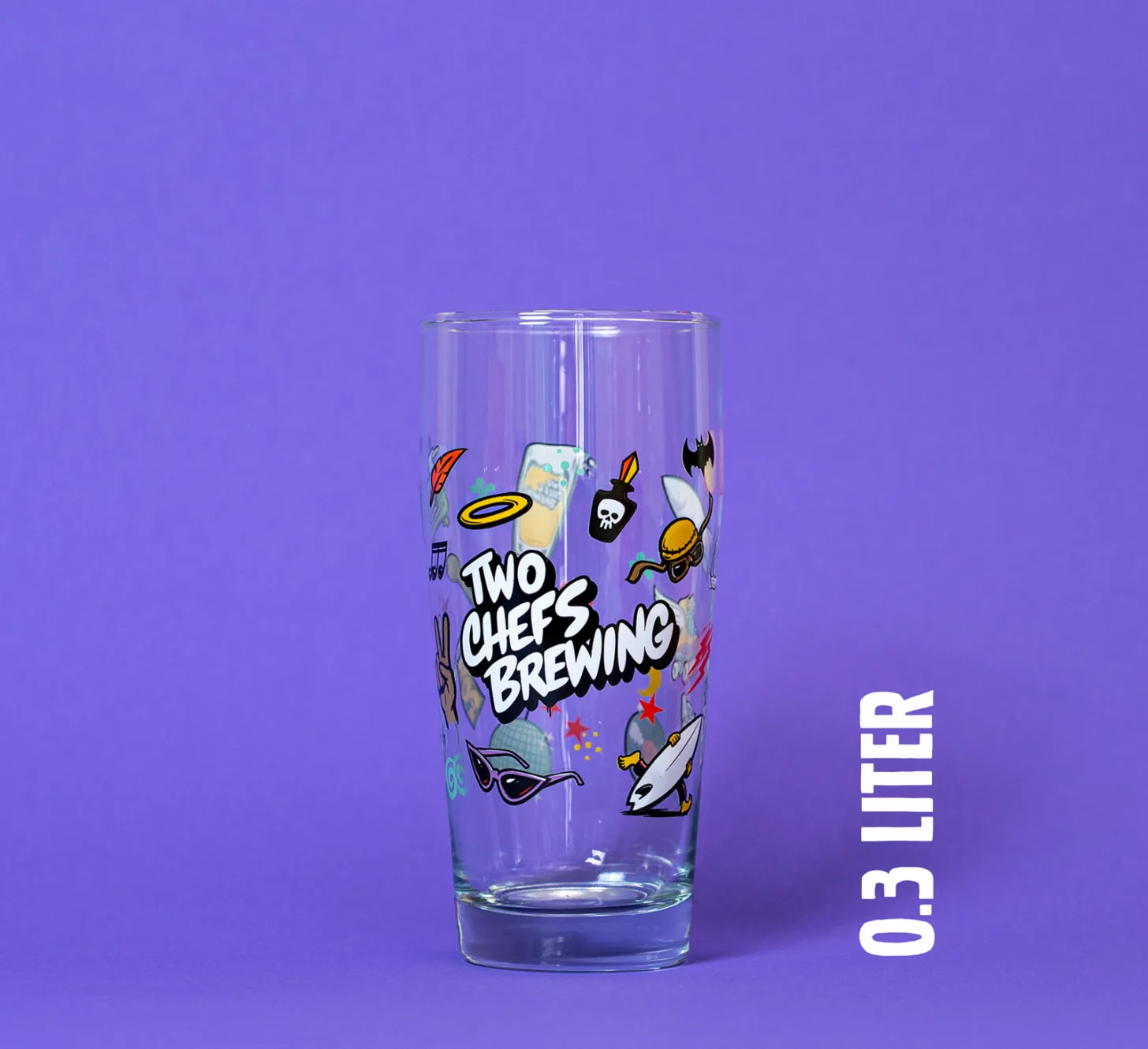 Two Chefs Brewing Bier Glas 0.3L