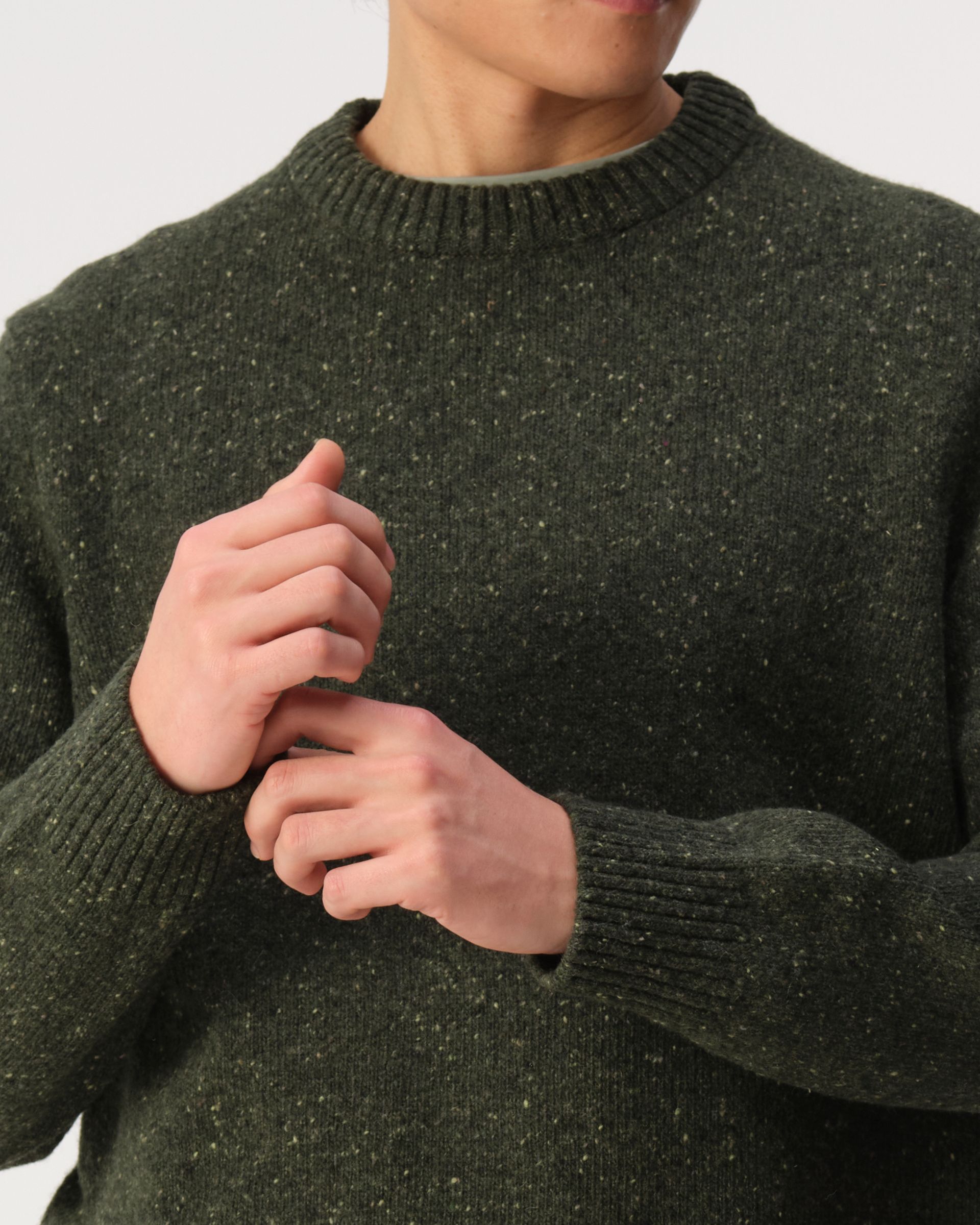 J.C. RAGS Bud Crewneck Dark Green