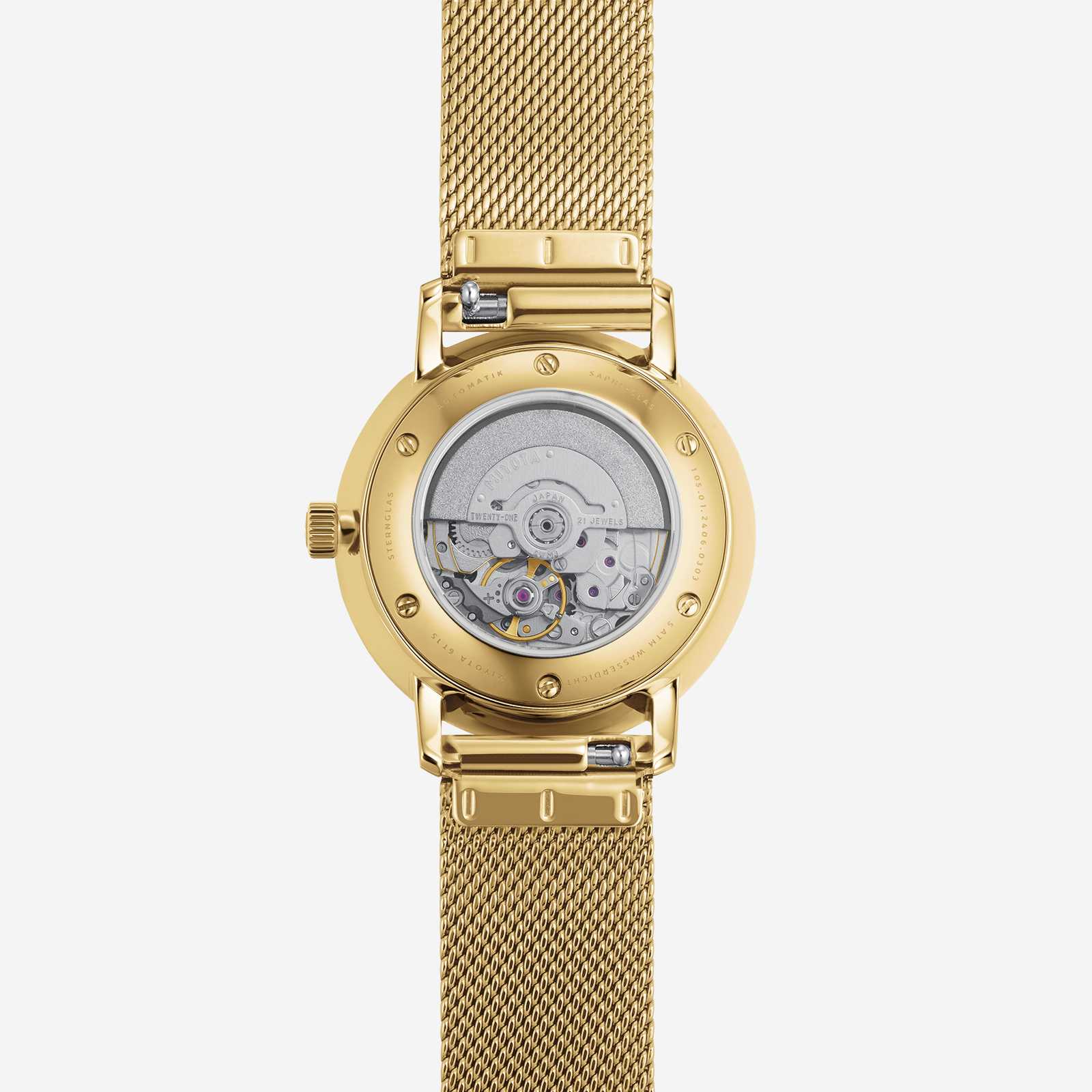 Sternglas Naos XS Automatik Gold Milanaise
