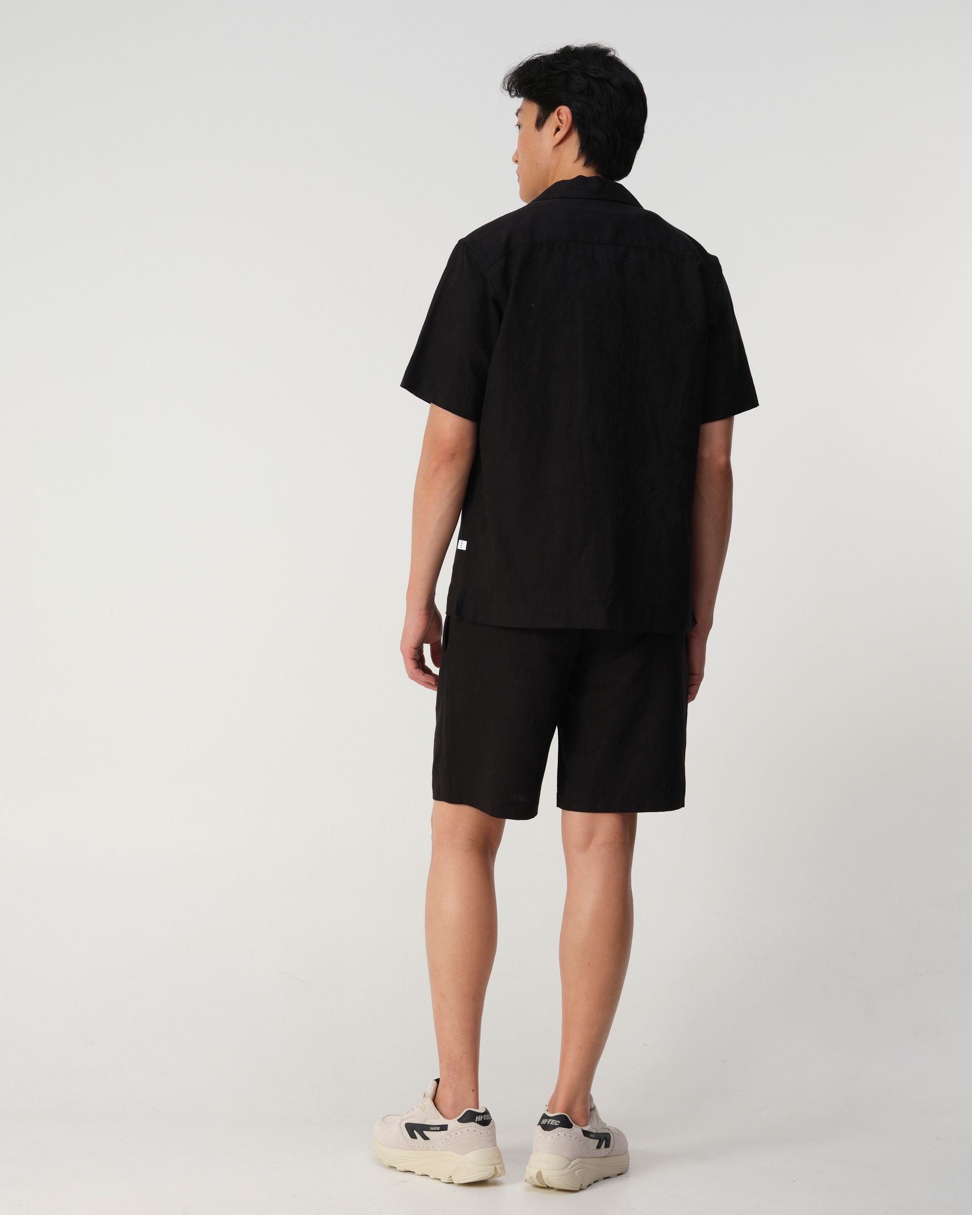 J.C. RAGS Andy Jacquard Short Schwarz