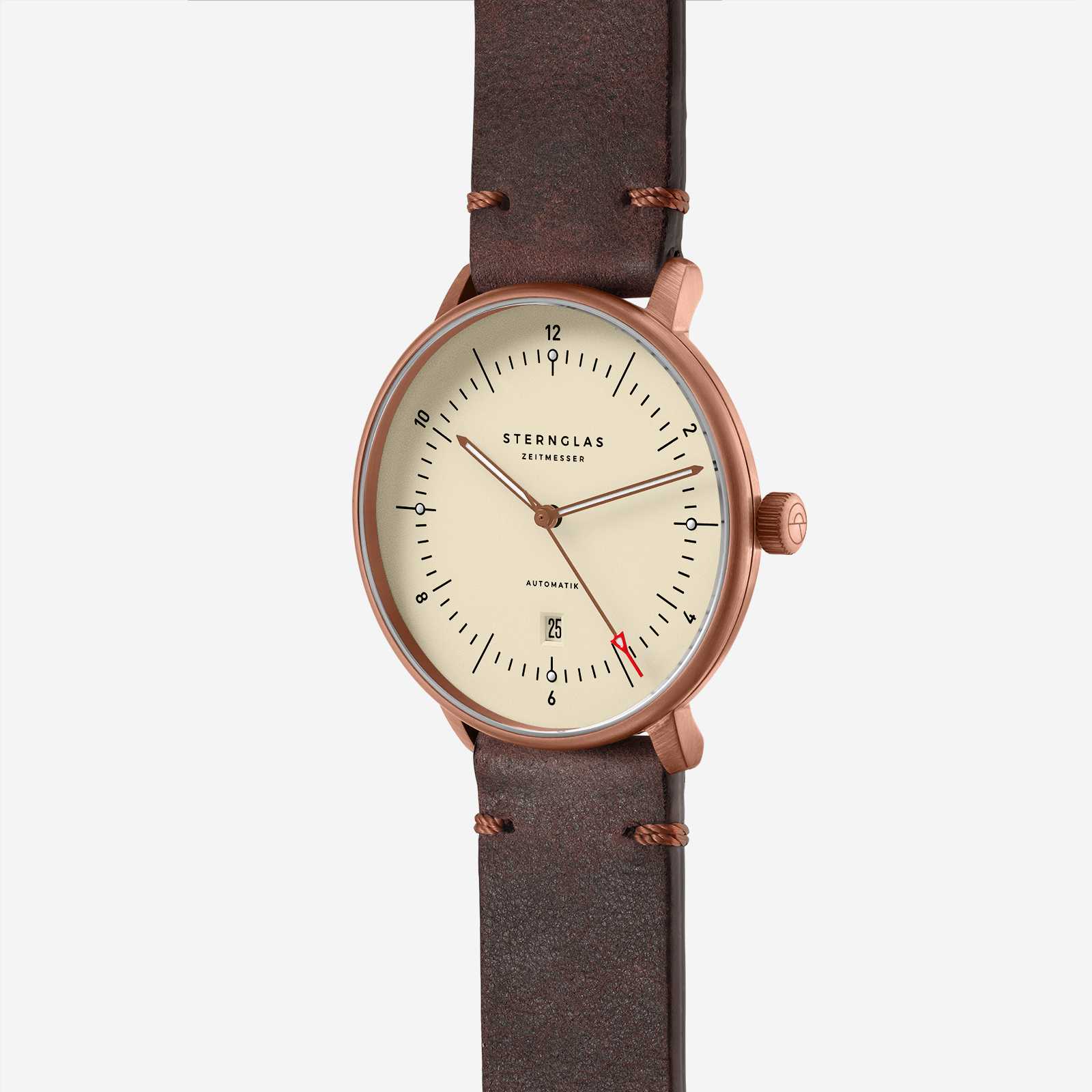 Sternglas Naos XL Automatik Alabaster bronze Vintage mokka