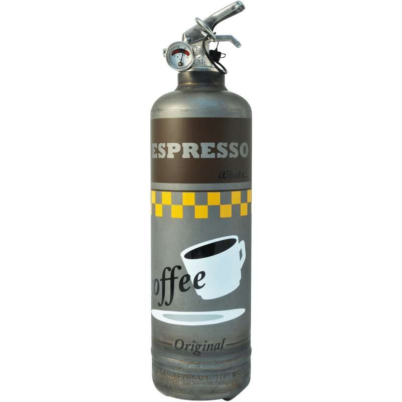 Feuerlöscher Espresso – Fire Design - 1 kg ABC-Pulver, 10 J Garantie, Design-Löscher Feuerlöscher Espresso – Fire Design - 1 kg ABC-Pulver, 10 J Garantie, Design-Löscher