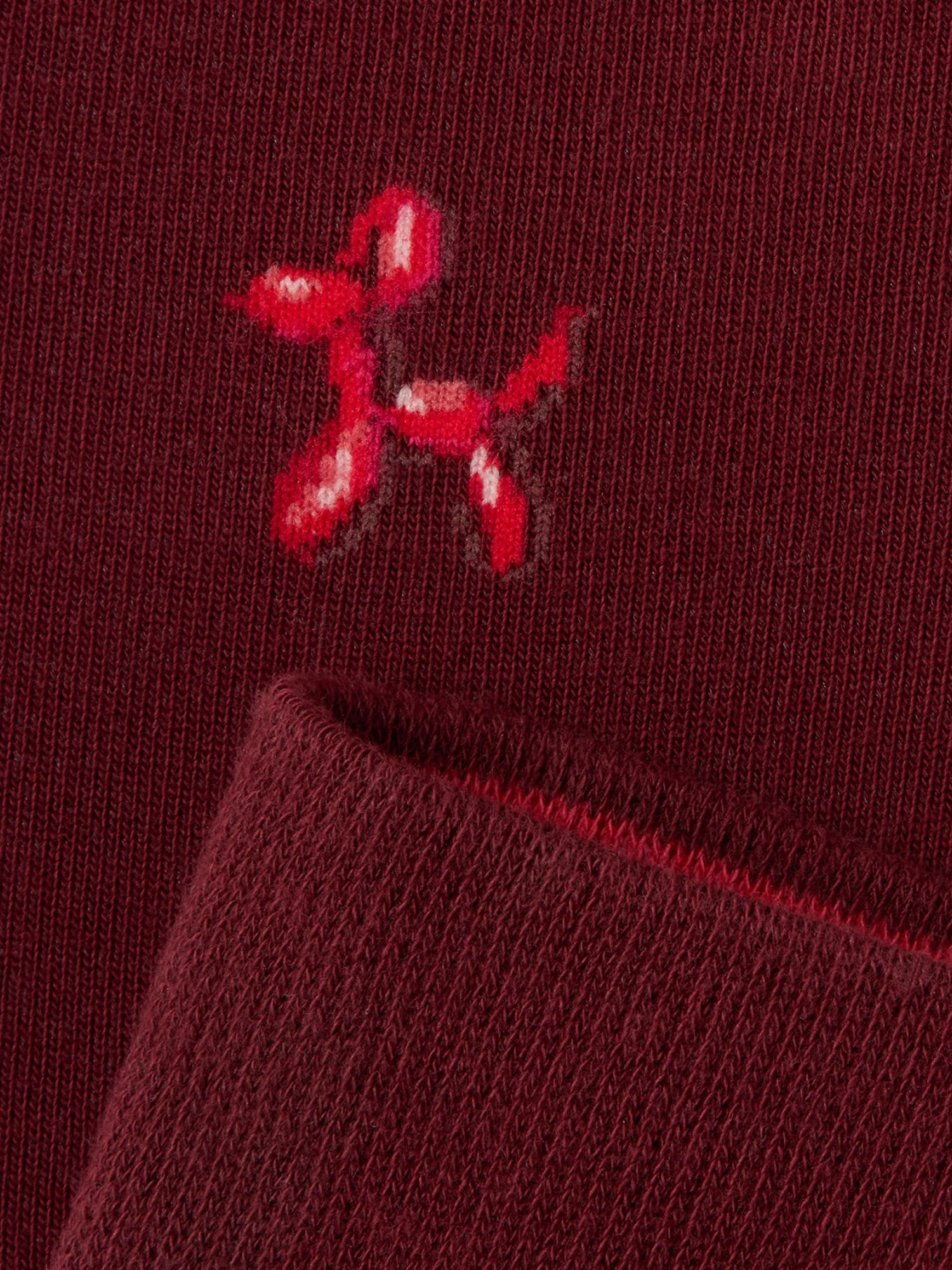 von Jungfeld Socken Dog Wine Red