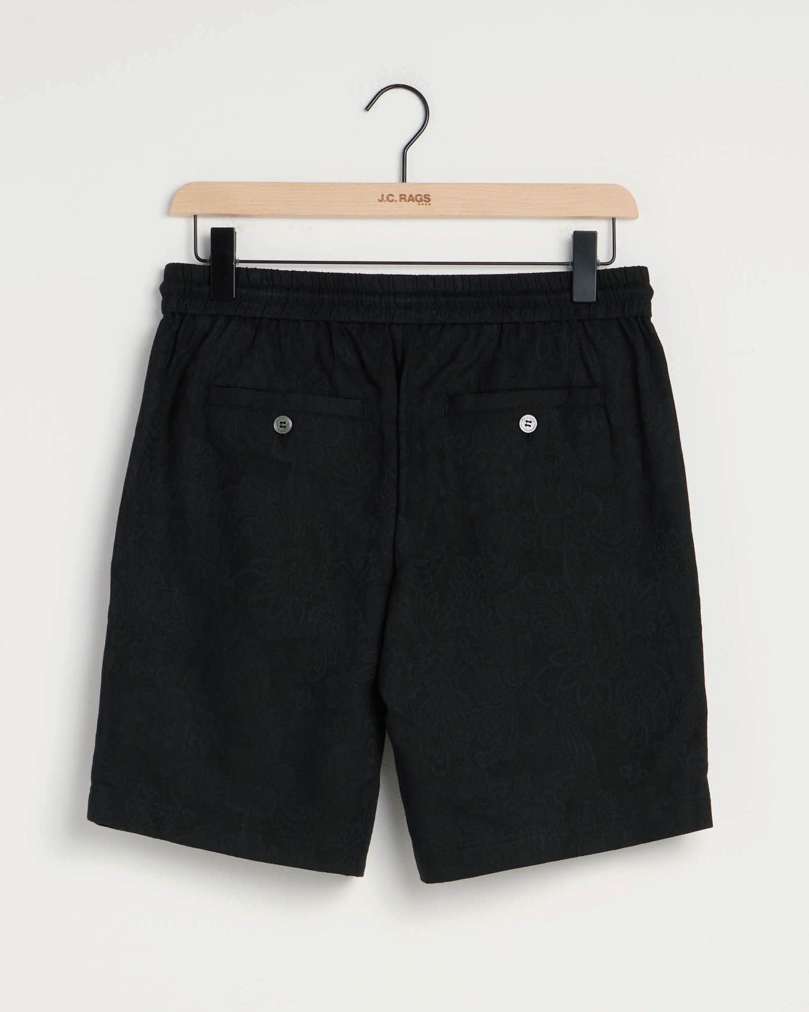 J.C. RAGS Andy Jacquard Short Schwarz