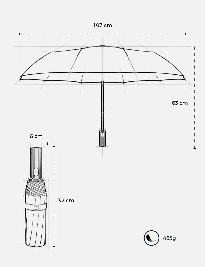 Taschenschirm - grün